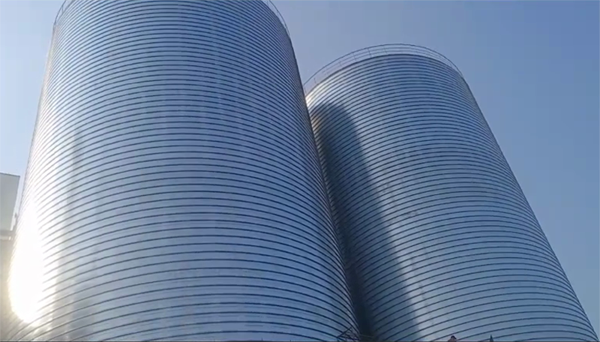 婺城2座混凝土高架卷板仓